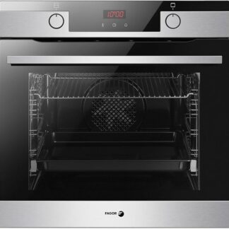 Horno - Fagor 8H-755BX, Multifunción, Pirolítico, 77 l, 60 cm, Integrable, Mandos Push Pull, Inox